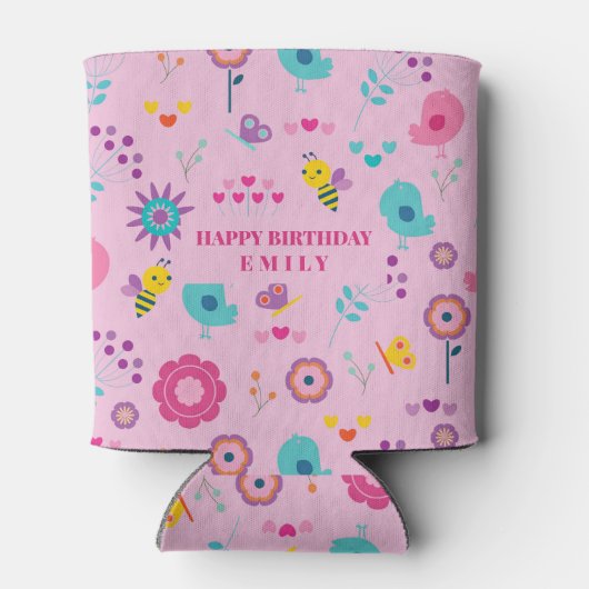 Bijen en vogels blikjeskoeler (Achterkant)