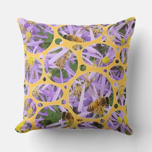 Bijen en vormen kussen (Voorkant)