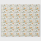 Bijen en wilde bloemen bedoeld om samen te zijn, cadeaupapier (Vlak)