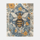 bijen en wilde bloemen fleece deken (Voorkant)