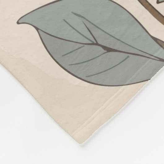 bijen en wilde bloemen fleece deken (Hoek)