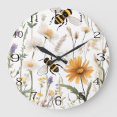 bijen en wilde bloemen, grote klok (Voorkant)