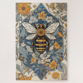 bijen en wilde bloemen legpuzzel