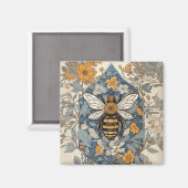 bijen en wilde bloemen magneet (Voorkant / Achterkant)