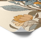 bijen en wilde bloemen poster (Hoek)