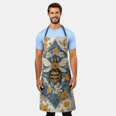 bijen en wilde bloemen schort (Gedragen)