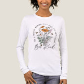  bijen en wilde bloemen Tri-Blend shirt (Voorkant volledig)