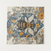  bijen en wilde bloemen wandkleed (Voorkant (horizontaal))