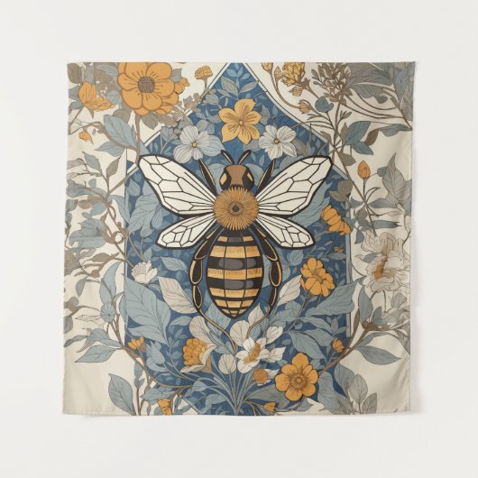  bijen en wilde bloemen wandkleed (Voorkant)