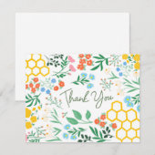 Bijen en wilde ventilatoren Hartelijk dank (Voorkant / Achterkant)