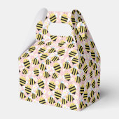 Bijen en witte bloemen bedankdoosjes (Achterkant)