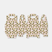 Bijen en witte bloemen bedankdoosjes (Uitgevouwen)