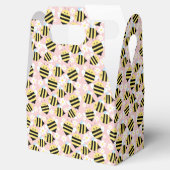 Bijen en witte bloemen bedankdoosjes (Geopend)