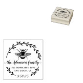 Bijen en Wreath | Naam van de Oostenrijkse Script- Rubberstempel (Gestempeld)