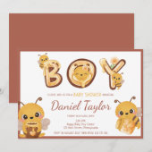 Bijen en zoete bijenkasten Baby shower Kaart (Voorkant / Achterkant)