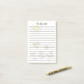 Bijen en zon en bloemen Post-it® notes (Op bureau)