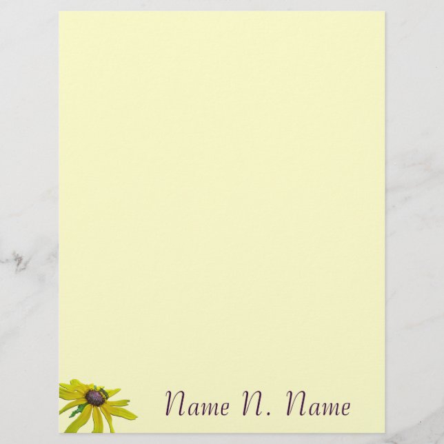 Bijen en zwarte verouderde Susan Letterhead (Voorkant)