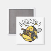 Bijen eten Ramen = BEEMEN Magneet (Voorkant / Achterkant)