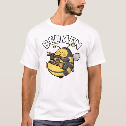 Bijen eten Ramen = BEEMEN T-shirt (Voorkant)