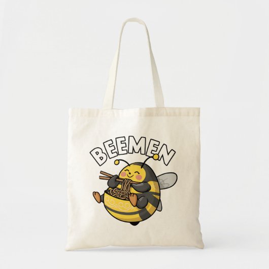 Bijen eten Ramen = BEEMEN Tote Bag (Voorkant)