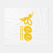 Bijen Fleece Deken (Voorkant (Horizontaal))