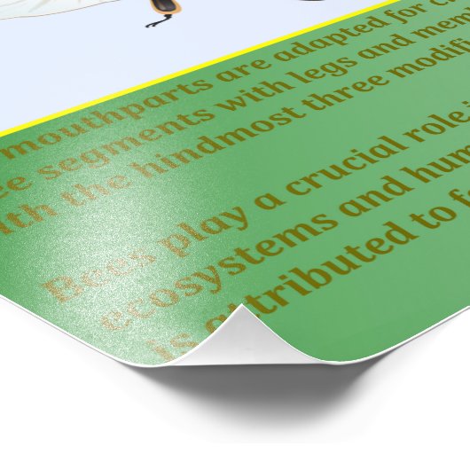 Bijen Foto Afdruk (Hoek)