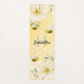 Bijen gele honingraat florale naam schattig yogamat (Voorkant)