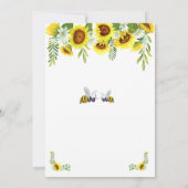 Bijen Gender Reveal Party Uitnodiging (Achterkant)