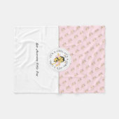 Bijen Geweldige Baby Girl | Gepersonaliseerd monog Fleece Deken (Voorkant (Horizontaal))