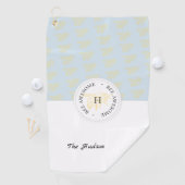 Bijen Geweldige Golden Bee Gepersonaliseerd Monogr Golfhanddoek (Insitu)