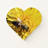 Bijen geweldige inspirerend bijen op gele dandelio notitieboek (Achterkant)