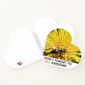 Bijen geweldige inspirerend bijen op gele dandelio notitieboek (Binnen)