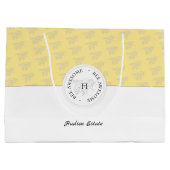 Bijen Geweldige Zilverhoningbijen Gepersonaliseerd Groot Cadeauzakje (Achterkant)