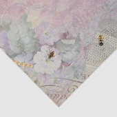 Bijen Gold Pearls  Floral Argyle Tissuepapier (Detail)
