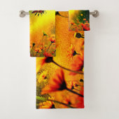 Bijen 'Golden Pollen Burst Joy Design Bad Handdoek (Insitu)