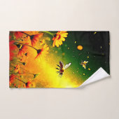 Bijen 'Golden Pollen Burst Joy Design Bad Handdoek (Handdoek)