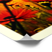 Bijen 'Golden Pollen Burst Joy Design Poster (Hoek)