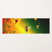 Bijen 'Golden Pollen Burst Joy Design Yogamat (Achterkant (horizontaal))