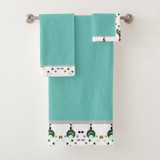 Bijen groen 2 badhanddoeken set bad handdoek (Insitu)