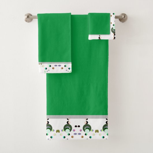 Bijen Groene Badhanddoeken Set Bad Handdoek (Insitu)
