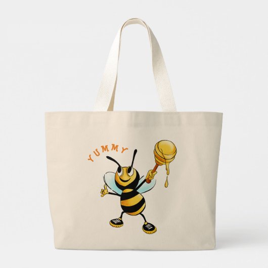 Bijen Grote Tote Bag (Achterkant)