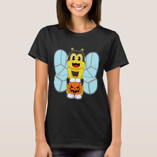 Bijen Halloween Pompoen T-shirt (Voorkant)