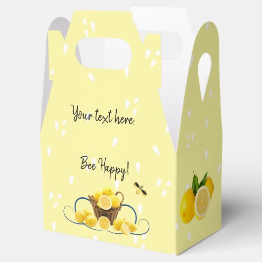 Bijen Happy Favor Box Bedankdoosjes (Geopend)