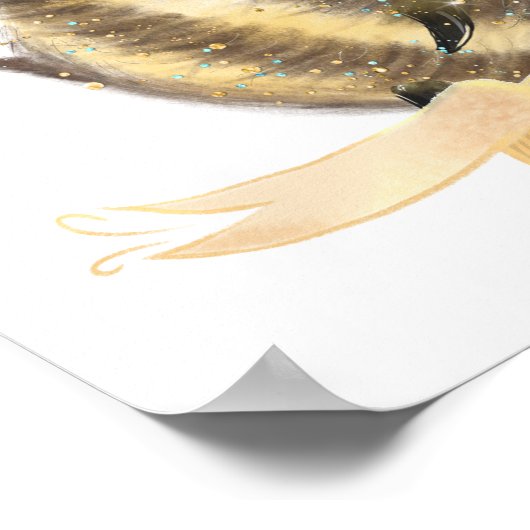 Bijen Happy Nursery Poster (Hoek)