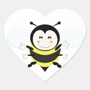 Bijen Hart Sticker