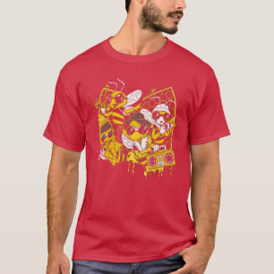 Bijen Hip Hop stijl Rap Muziek Liefhebber grappige T-shirt