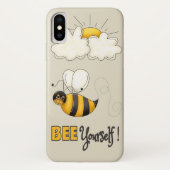 Bijen Hoesje-Mate Barely Er iPhone X Hoesje (Achterkant)