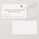 Bijen Hoeveel Honeycombs Baby shower Game kaart (Voorkant / Achterkant)