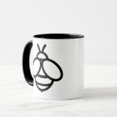 Bijen hommel honing bijen grafiek ontwerp afbeeldi mok (Voorkant links)