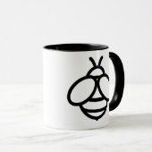 Bijen hommel honing bijen grafiek ontwerp afbeeldi mok (Voorkant rechts)